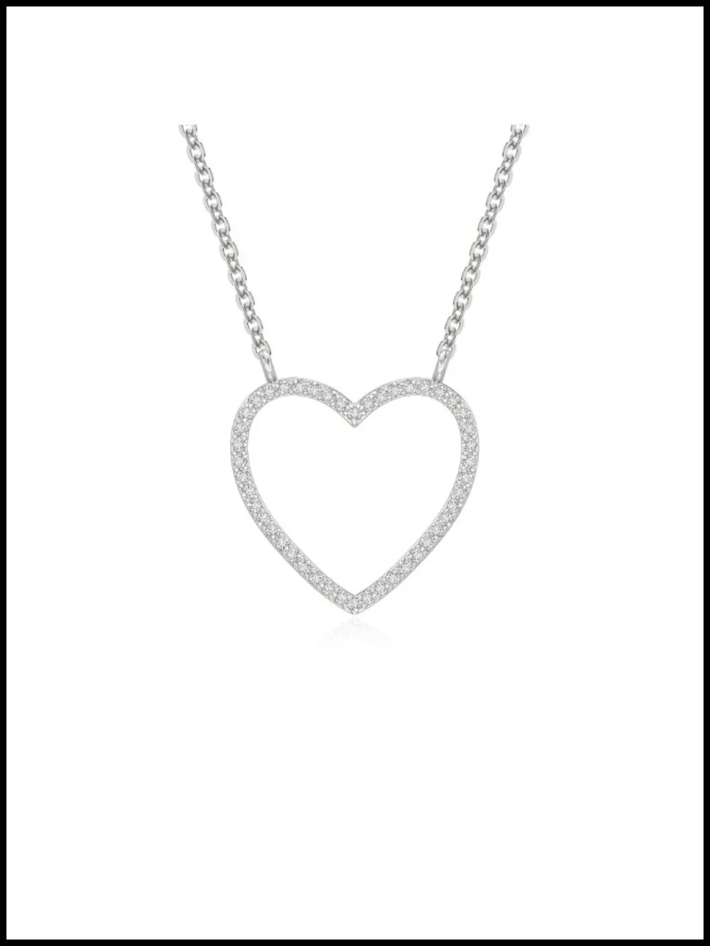 Natural Gemstone Heart Pendant Necklace, Sterling Silver with 18K Gold or Rose